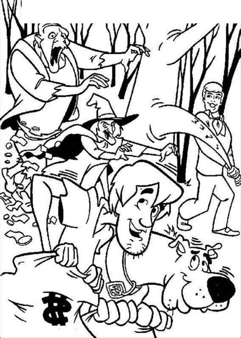 scooby doo coloring pages halloween pictures zombie island