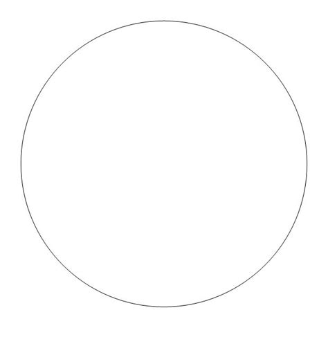 printable circle templates large  small stencils circle