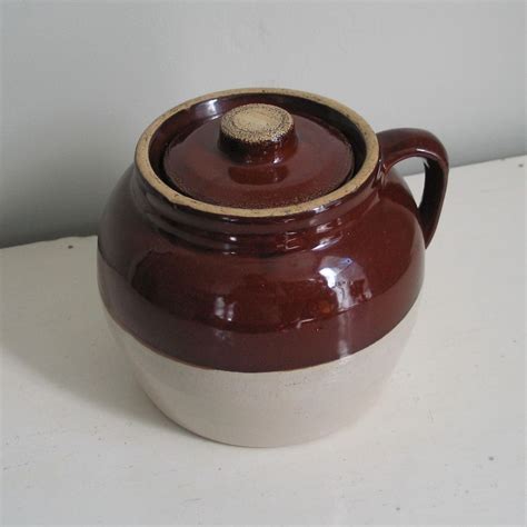 Vintage Rustic Brown N Tan Ransbottom Stoneware Ceramic