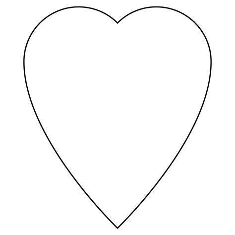 images  extra large printable heart template printable heart