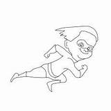 Coloring Pages Incredibles Dash sketch template