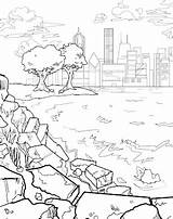 Uchicago Coloring Book College Promontory Point sketch template
