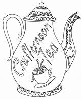 Colouring Tea Competition Crafternoon Coloring Books Heard Haven Fact Longer Case Children Adult Just sketch template