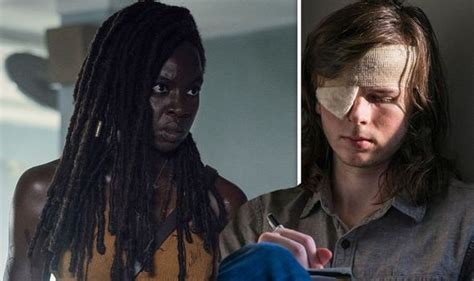 The Walking Dead Michonne Star Reveals Carl Grimes Scene Cut Tv