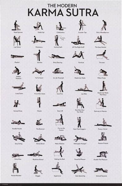 The Modern Kama Sutra Sex Positions Poster 24x36 Bananaroad