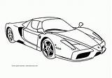 Coloring Racing Car Pages Ferrari Enzo Speed Print Pdf sketch template