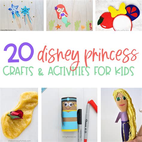 adorable disney princess crafts  activities  kids