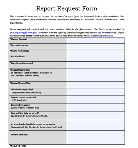 report request template  professional templates templates word template words