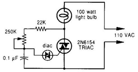 simple phase controlled dimmer circuit diagram