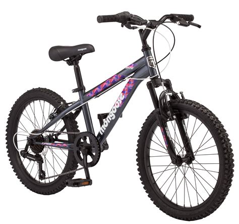 mongoose byte mountain bike   wheels  speeds girls frame ages    grey