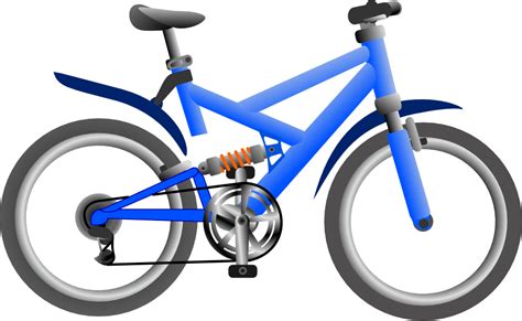 Onlinelabels Clip Art Blue Bike