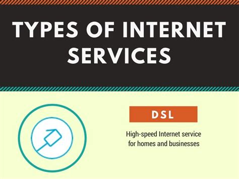 types  internet services infographics