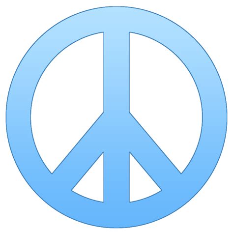 peace sign template clipart