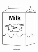 Milk Coloring Pages Carton Printable Template Kids Glass Outline Jug Drinks Coloringpage Eu Straw Egg Sketch Choose Board sketch template