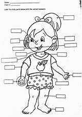 Coloring Pages Body Parts Preschool Kids Choose Board Worksheets Printable Kindergarten Tracing sketch template