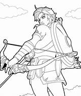 Zelda Link Colorear Ausmalen Ausmalbild Personnage Kostenlose Prinzessin Topmodel Legende Wonder sketch template