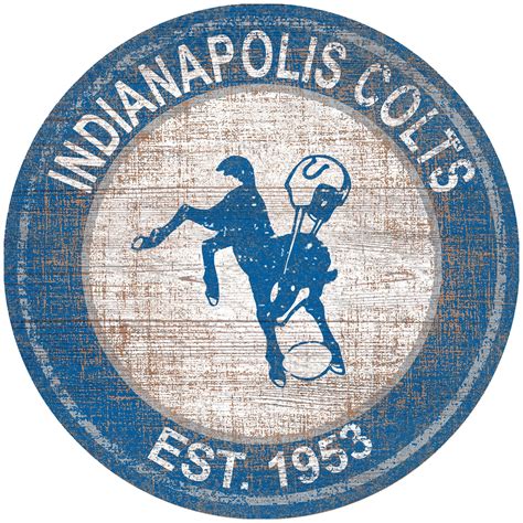 indianapolis colts   heritage logo sign