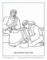 Anointed Martha Anoints Sundayschoolzone Lazarus Childrens sketch template
