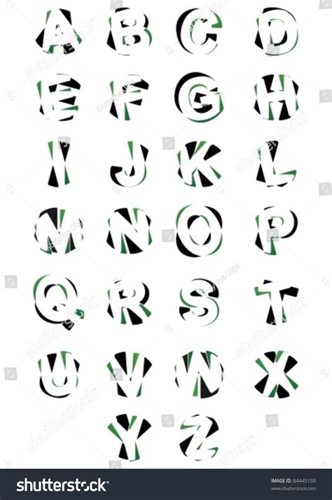 alphabets elements design stock vector illustration  shutterstock