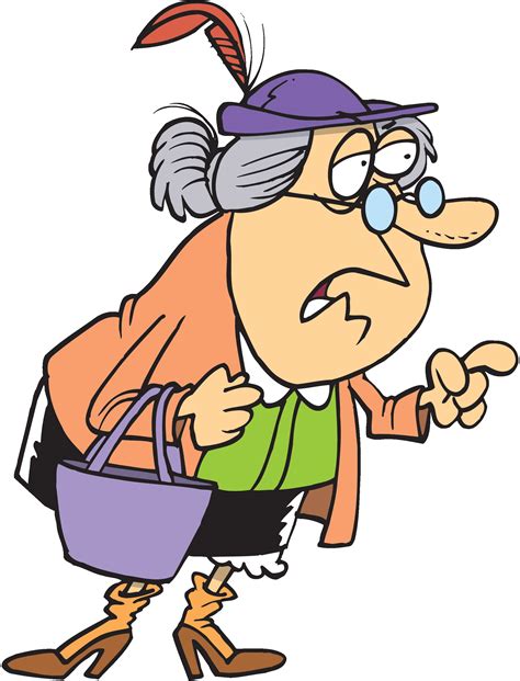 An Elderly Woman Clipart Clipground