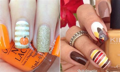 41 Cute Thanksgiving Nail Ideas For 2019 Page 2 Of 4 Stayglam