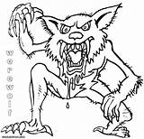 Werewolf Coloring Pages Print Colorings sketch template