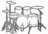 Schlagzeug Malvorlage Tambor Batterie Musik Musikinstrumente Malvorlagen Impresionante Coloring Kostenlos Dibujosonline sketch template