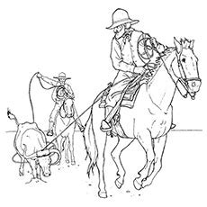 rodeo coloring pages  getdrawings