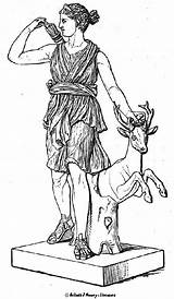 Artemis Greek Mythologie Coloriages Dieux Yunani Mitologi Attributs Grecque Artémis Grecs Completing Articulaciones Artimis Diosa Surfer sketch template