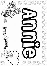 Annie Coloring Pages Name Musical Little Girls Color Template Library Popular sketch template