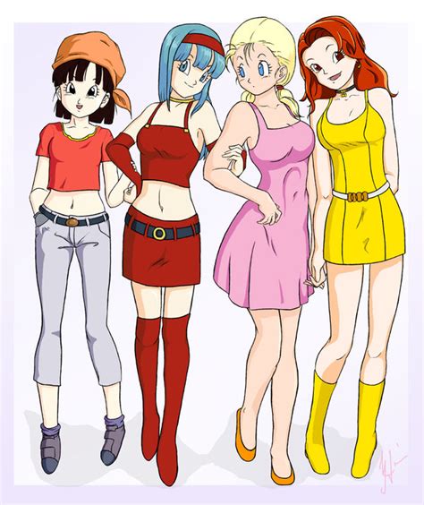 db gt girls by pearflower on deviantart