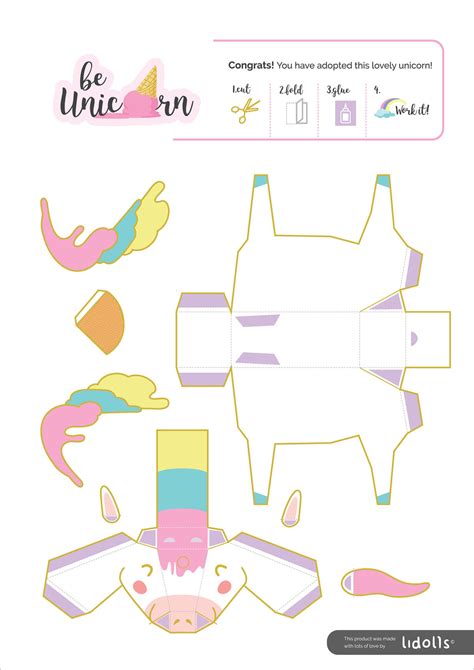 printable unicorn craft  kids unicorn crafts unicorn paper