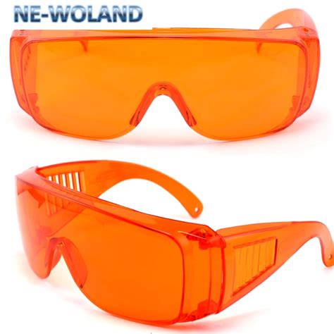 nm nano orange lens protective glasses orange laser goggles  mens sunglasses  apparel