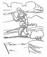 Coloring Walking Sky Meadow Hunter Coloringsky sketch template