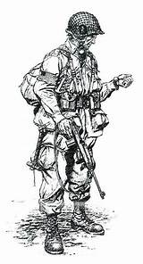 Militaire Guerre Soldat Normandie Dessiner Croquis Débarquement Soldado Bataille Artistique Artistiques Tatouage Peindre Direction Avion Paper Artbests sketch template