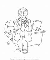 Doctor Coloring Sheet sketch template