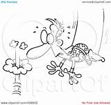 Trapeze Coloring Pages Toonaday Failing Grab Artist His Cartoon Royalty Partner Outline Illustration Rf Clip sketch template