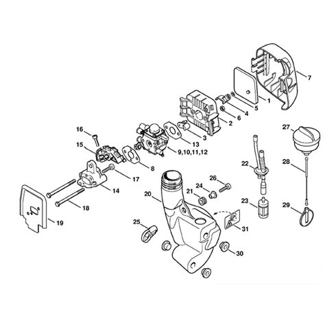 stihl km    engine km    parts diagram air filter