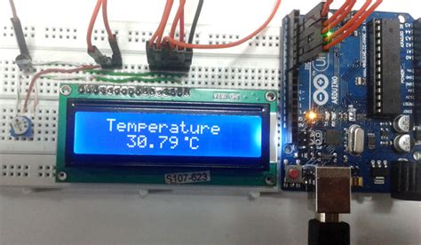 arduino based digital thermometer project  temperature sensor lm