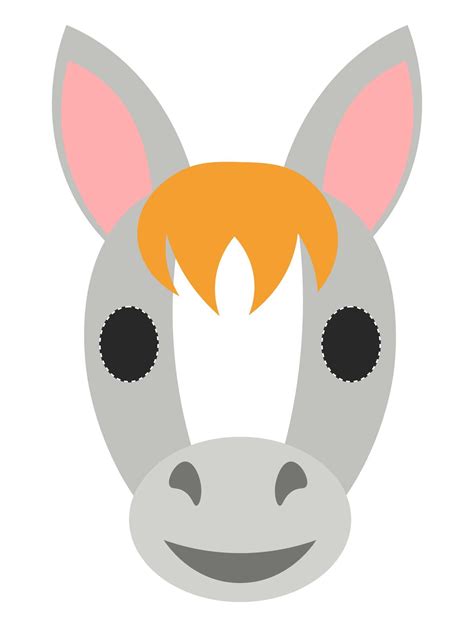 horse mask template printable animal mask templates printable animal