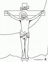 Coloring Pages Crucifixion Popular sketch template