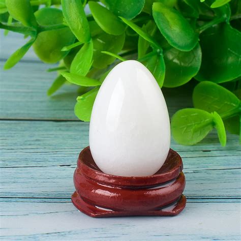 undrilled white jade yoni eggs massage stones to train