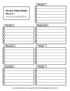 printable   list template checklists    organize
