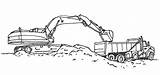 Excavator Dump Infrastructure Waterloo Col sketch template