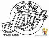 Coloring Pages Logo Nba Jazz Utah Drawing Lakers Printable Slam Dunk Getdrawings Boston Celtics Related sketch template