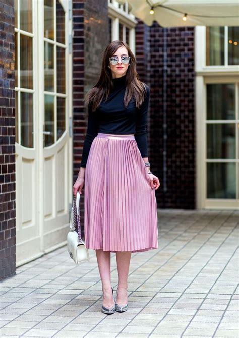 mix and match pleated skirts with various outfits that you have