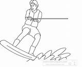 Water Ski Outline Clipart Teenager Sports Members Available Transparent Gif Join Large Now sketch template