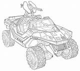 Halo Warthog sketch template