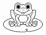 Coloring Frogs Print Pages Color Kids Animals Children Beautiful sketch template