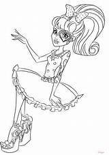 Monster High Coloring Pages Operetta источник sketch template